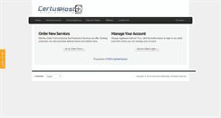 Desktop Screenshot of certushost.com