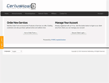 Tablet Screenshot of certushost.com